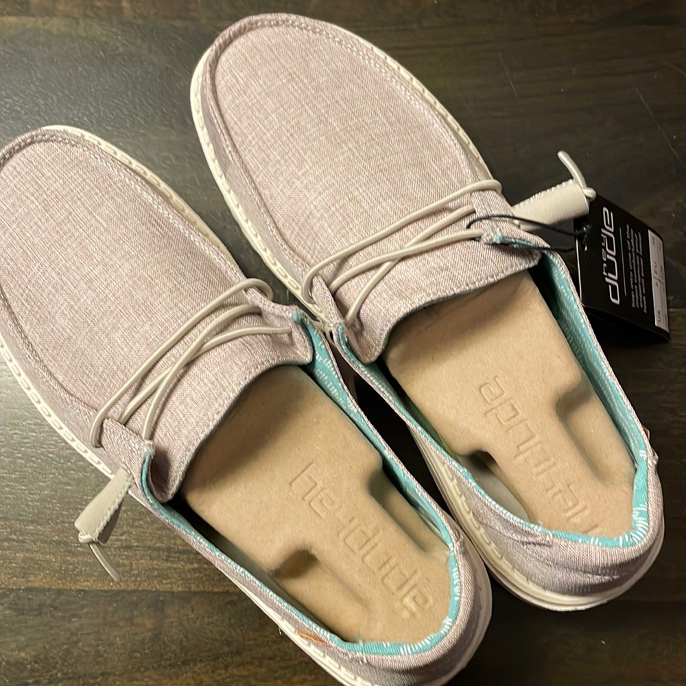 Hey Dude Wendy- color is chambray beige